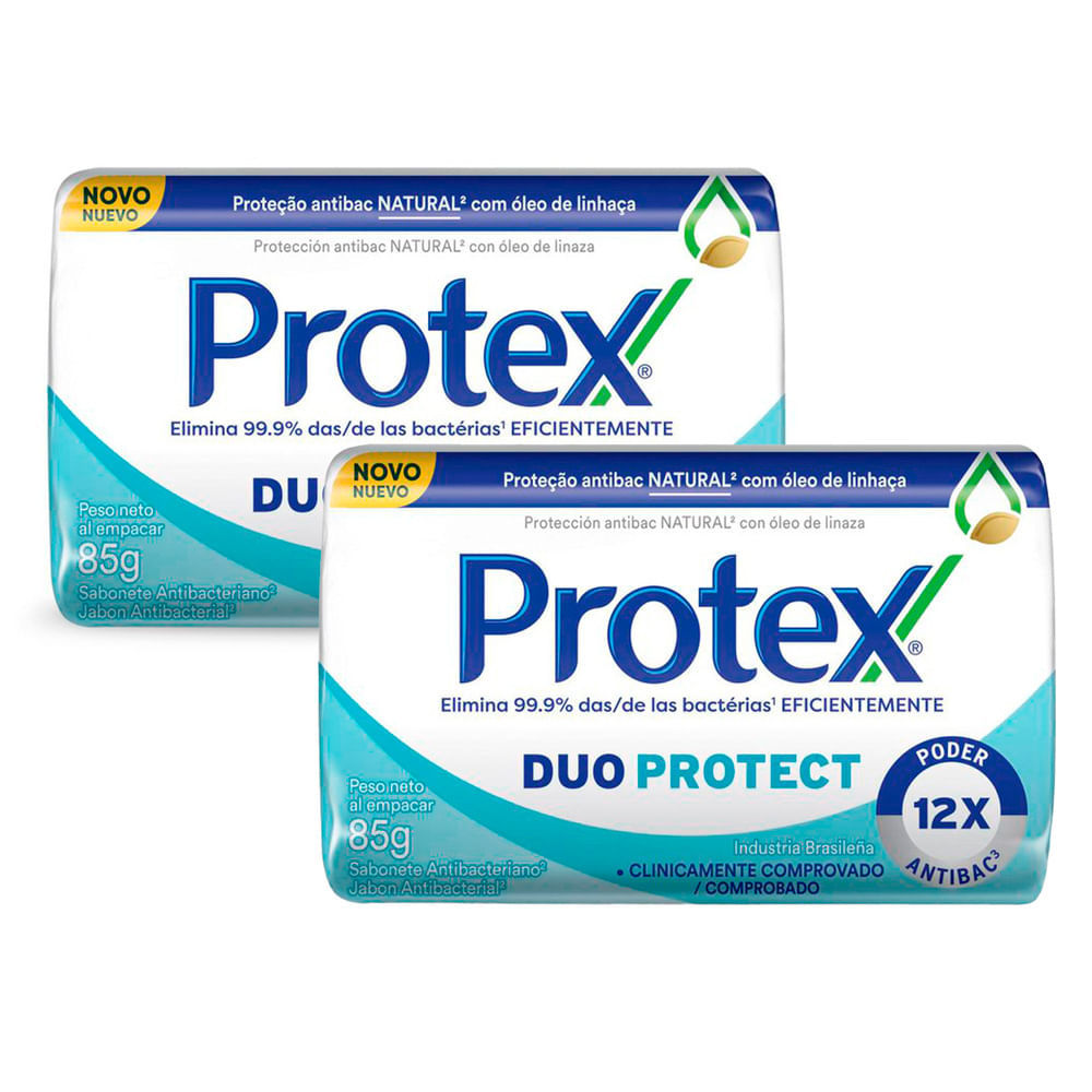 Kit 2 Sabonete em Barra Protex Duo Protect 85g em Oferta na Shopee