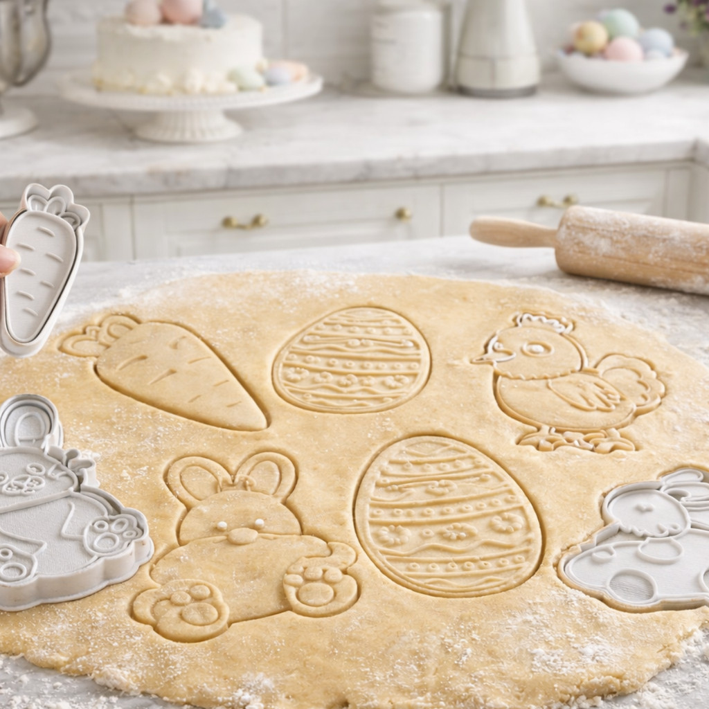 Kit Cortadores Biscoito Páscoa Coelho Ovo Cenoura Decorado Confeitaria Fondant Pasta Americana em Oferta na Shopee