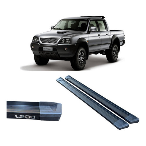 Estribo L200 Sport/outdoor Aluminio Preto Preto