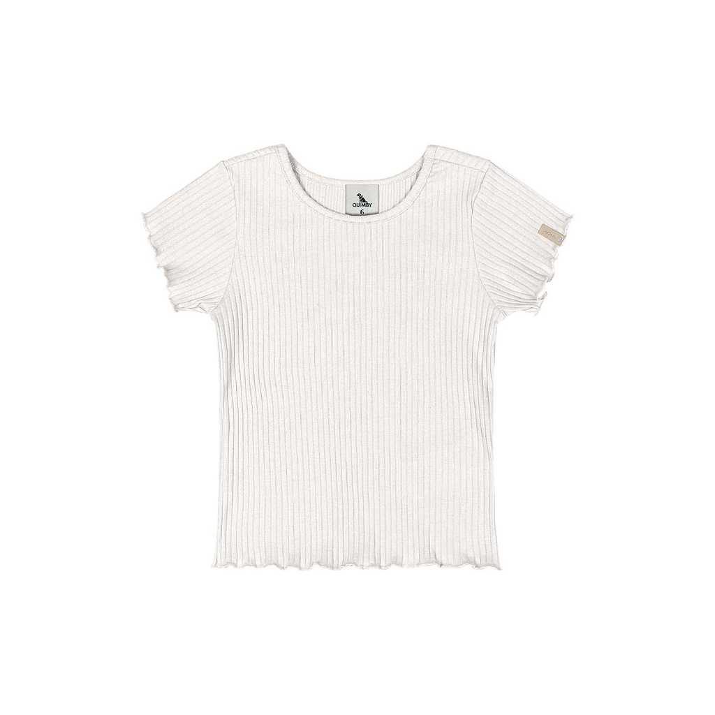 Blusa em Ribana Canelada Menina Quimby