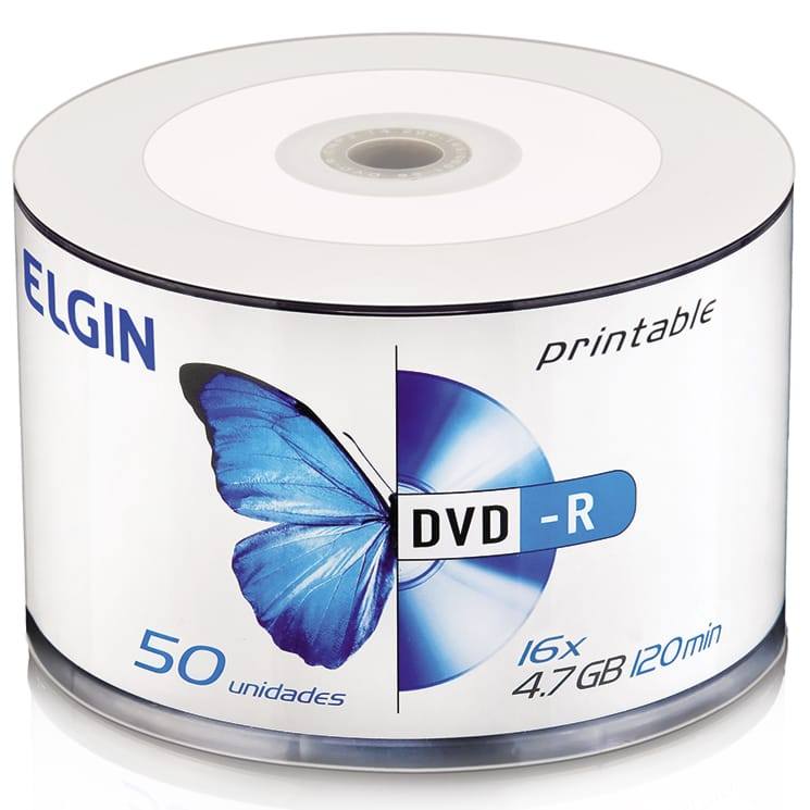 Mídia DVD-R 4.7GB 16X Printable (Unidade)