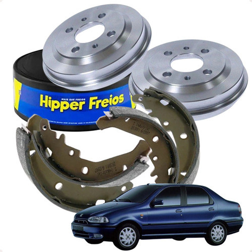 Par Tambor Freio + Lona Sapata Palio 2010 2011 2012 2013 14 em Oferta na Shopee