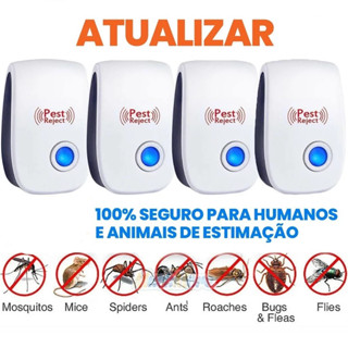 Kit4/3/2/1 Repelente Ultrassônico Eletrônico Afasta Ratos E Insetos em Oferta na Shopee