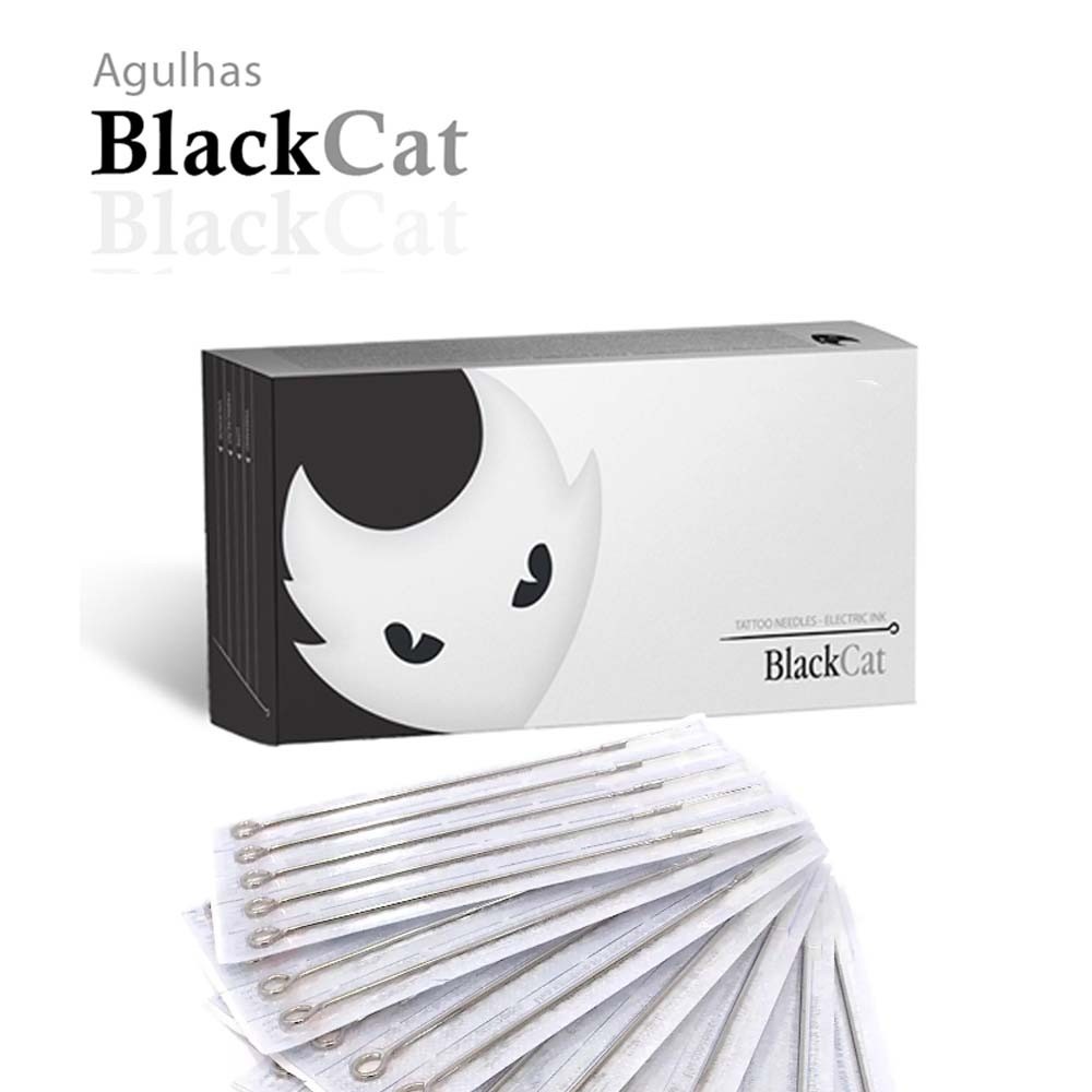 Kit 20 unidades de Agulhas Black Cat Electric ink
