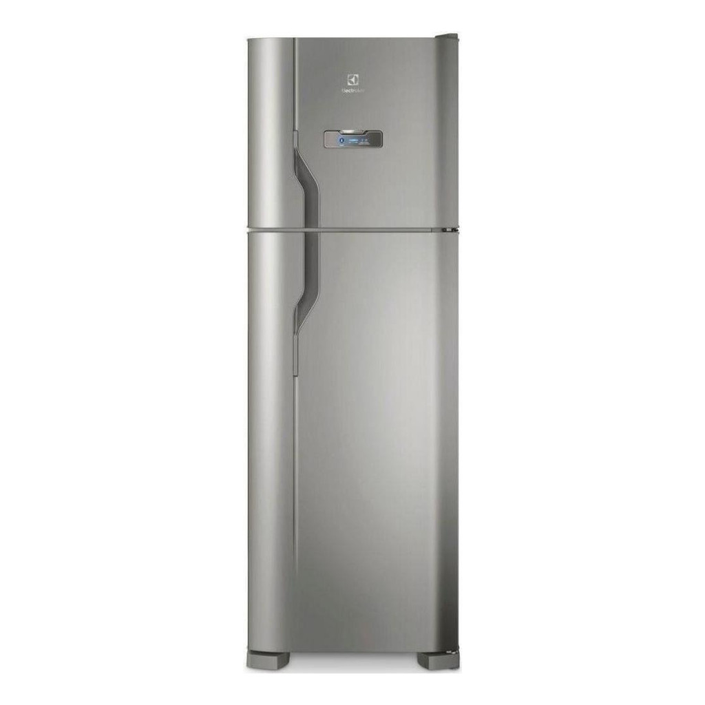 Geladeira Electrolux Frost Free 371L Turbo Congelamento Duplex Cor Inox DFX41