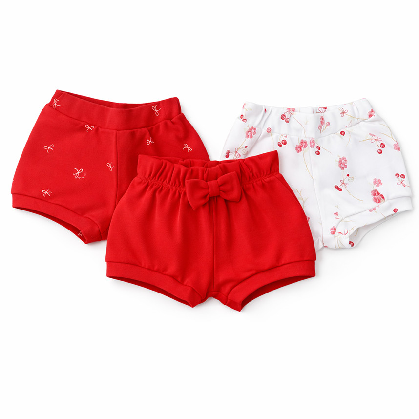 Kit Short Kiko Bebê Estampa Flores E Laço Em Suedine 3 Peças em Oferta na Shopee