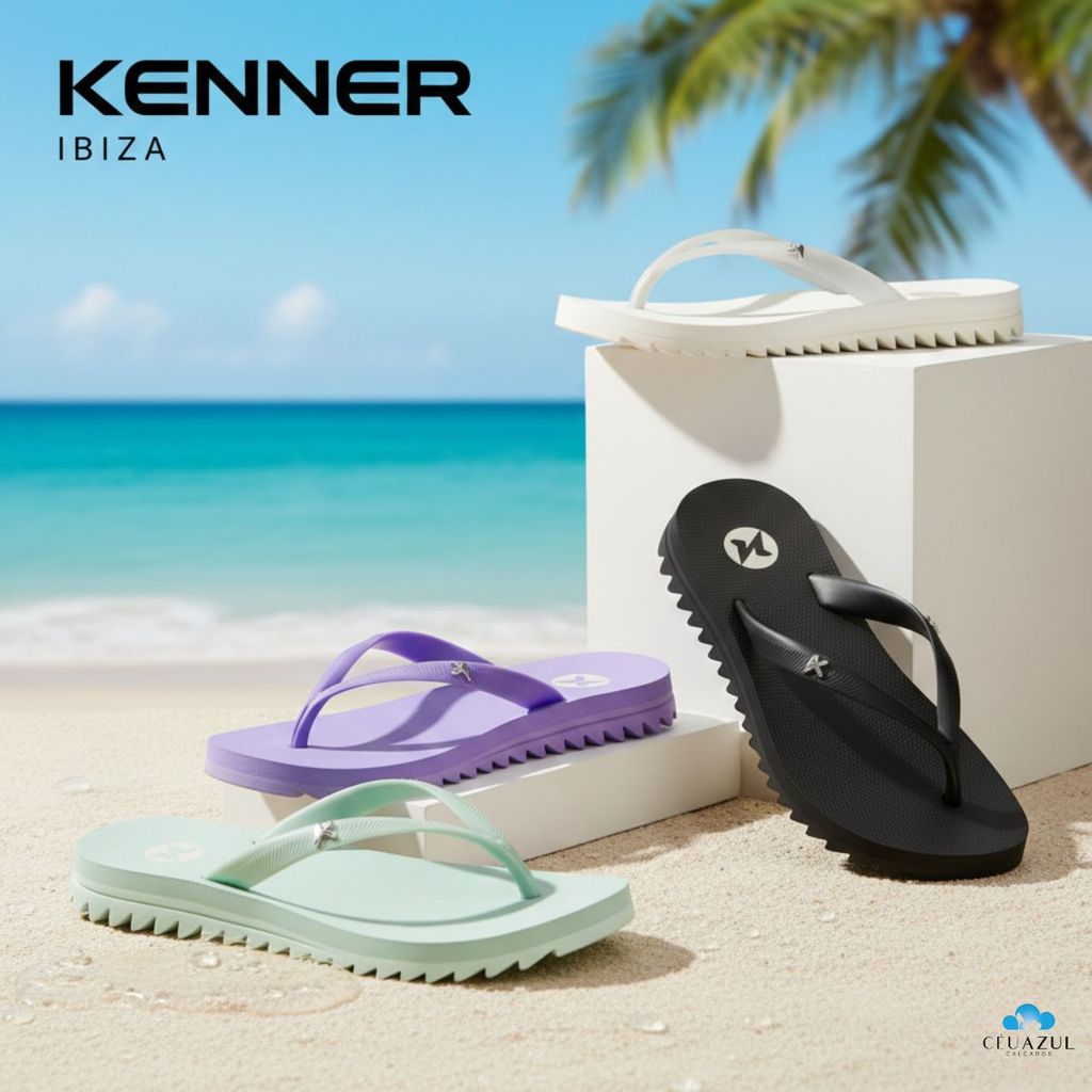 Chinelo Feminino Kenner Ibiza PVC Conforto Original em Oferta na Shopee