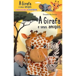 Livro A girafa e seus amigos - Livro de história + Fantoche