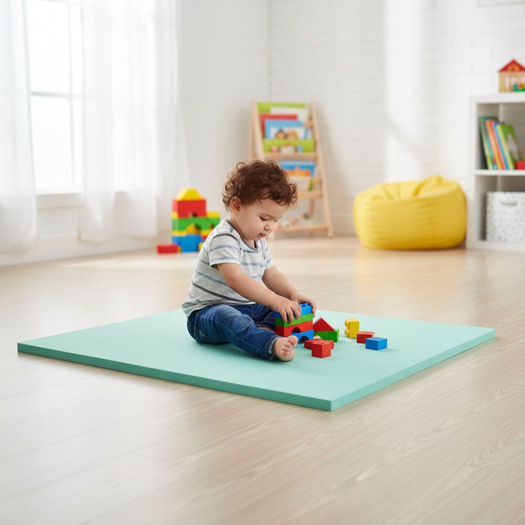 Colchonete Infantil Impermeável 70x50 Cm Com Espuma Compacta
