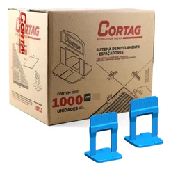 Espaçador Nivelador Slim 1mm 1000 Peças Cortag