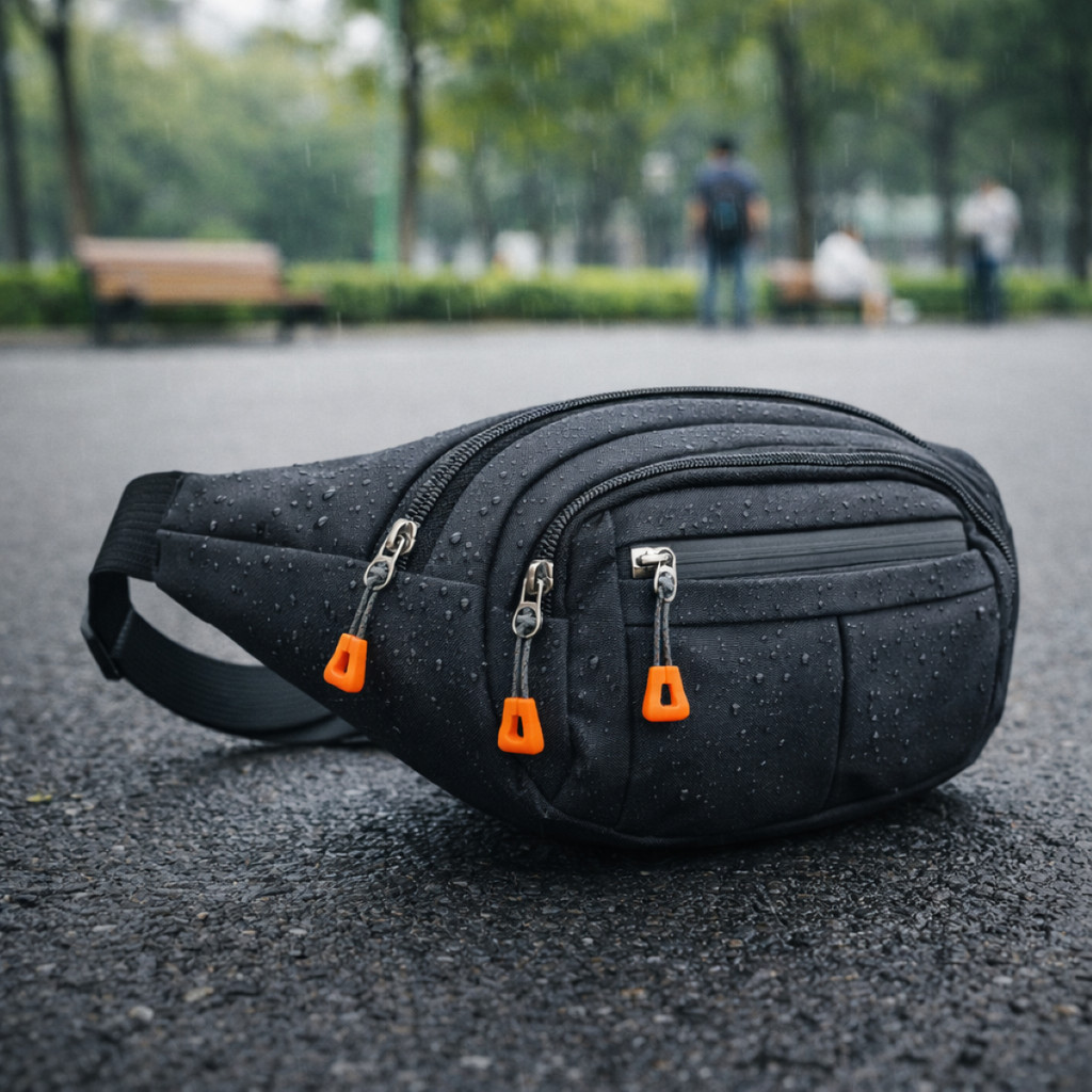 Pochete Impermeável Espaçosa Grande Nylon Ajustável Unissex em Oferta na Shopee