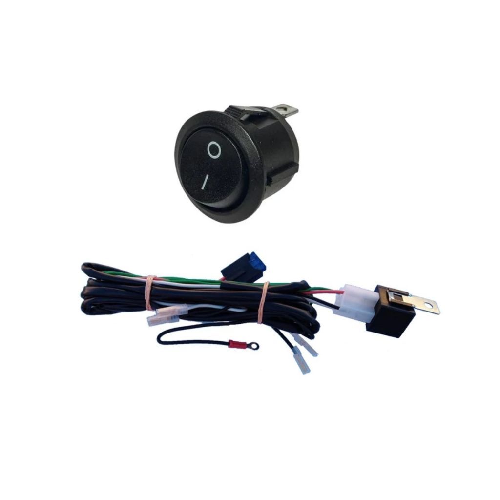 Chicote Universal Farol de Milha Auxilar Fusível Botão Relé em Oferta na Shopee