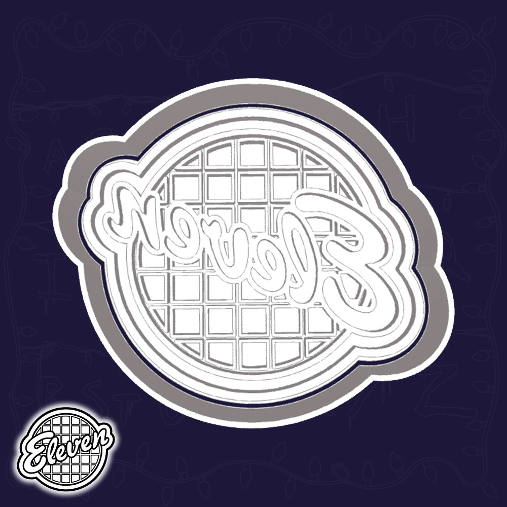 CORTADORES DE BISCOITO STRANGER THINGS - WAFFLES EGGO (ONZE) (ESTILO 2)