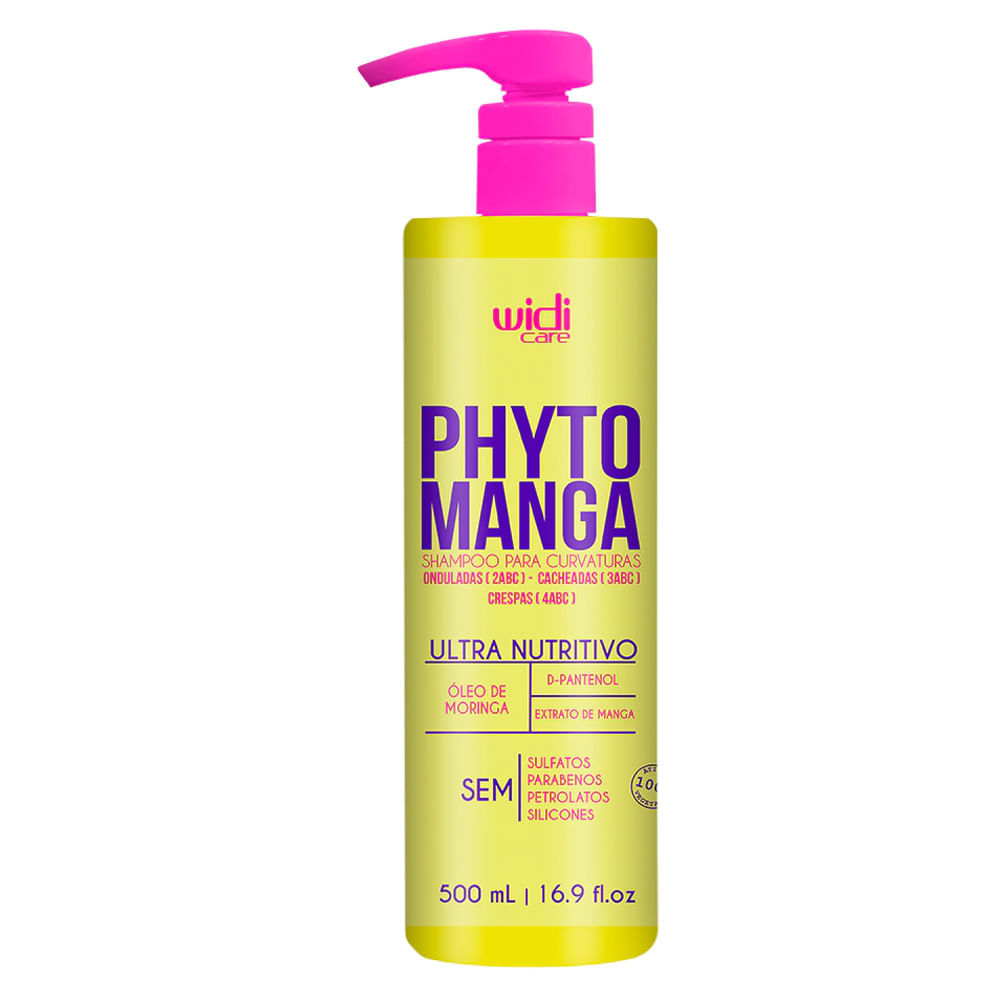 Shampoo Widi Care Phytomanga Para Curvaturas 500ml em Oferta na Shopee