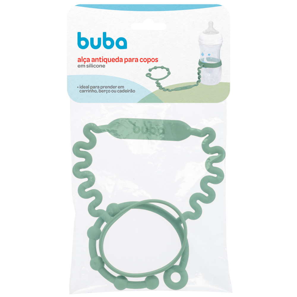 Alça Antiqueda em Silicone para Copos, Mamadeiras e Garrafas – Prendedor Infantil  Buba
