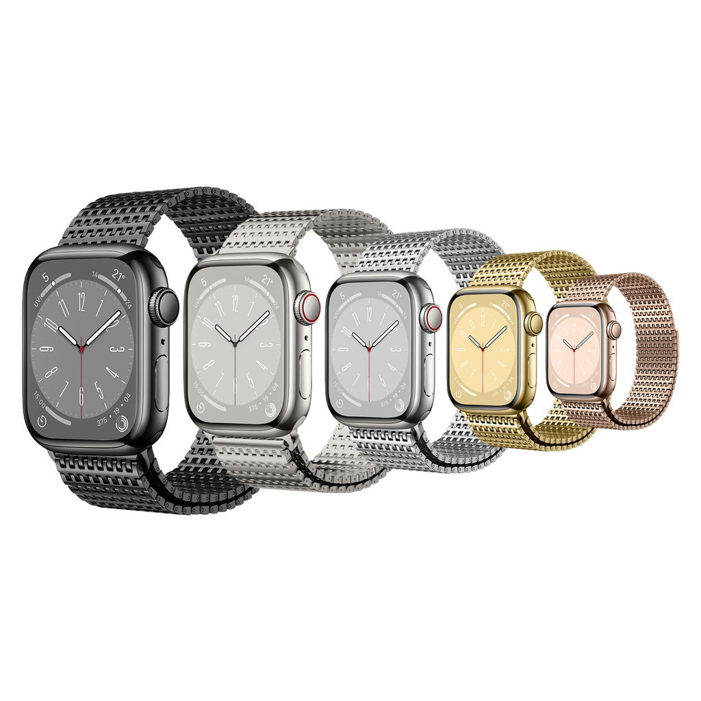 Pulseira Aço Inoxidável Malha Larga Magnética LTIMPORTS P/ Apple Watch 42mm 11/1