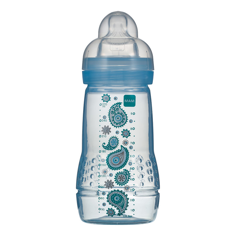 Mamadeira Mam Easy Active Fashion Bottle Bico de Silicone Skin Soft Cores Sortidas 270ml 2+ Meses Boys Ref:4837 em Oferta na Shopee
