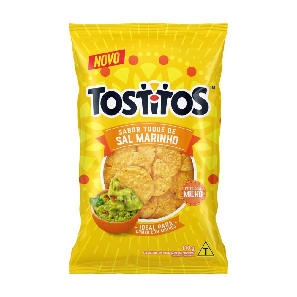 Salgadinho Tostitos Toque de Sal Marinho 110g em Oferta na Shopee