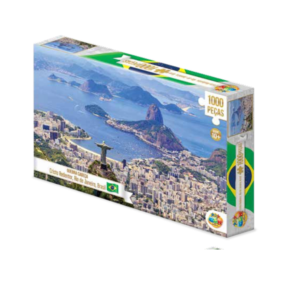 Quebra Cabeça Cristo Redentor, Rio de Janeiro 1000 Peças