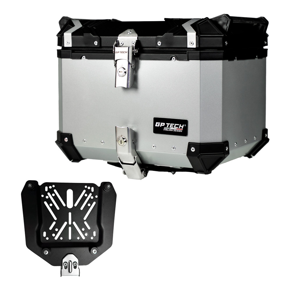 BAU GP TECH TRASEIRO ALUMINIO POLIDO M45 LITROS em Oferta na Shopee