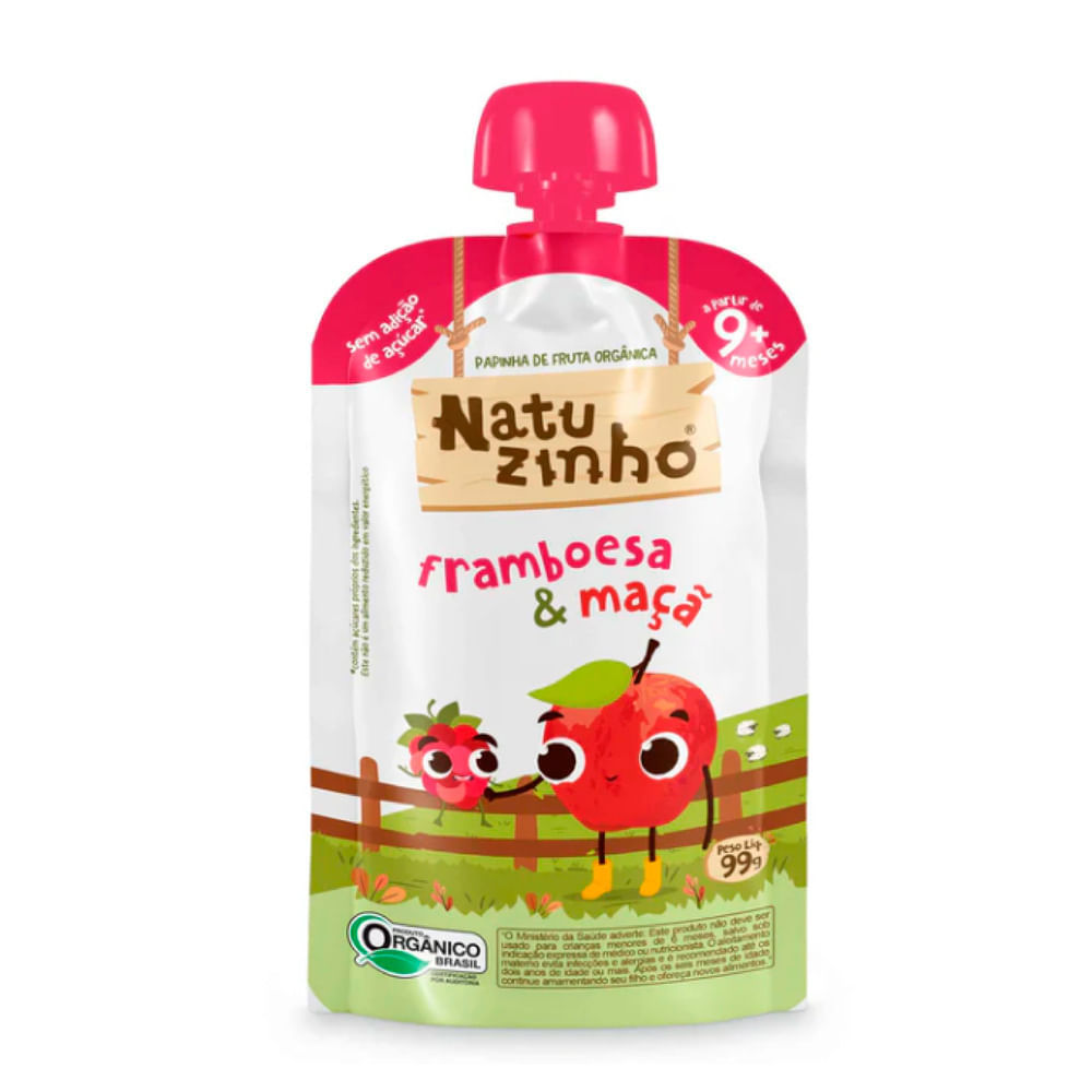 Papinha Natuzinho Framboesa & Maca 99g em Oferta na Shopee