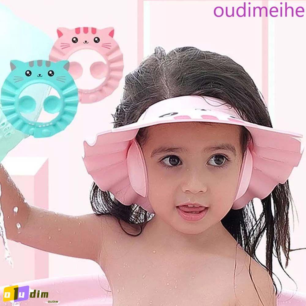 OUDIMEIHE Chapéu De Banho Infantil À Prova D'água , Proteção Macia Para Os Ouvidos , Evita Água No Ouvido , Touca De Sha