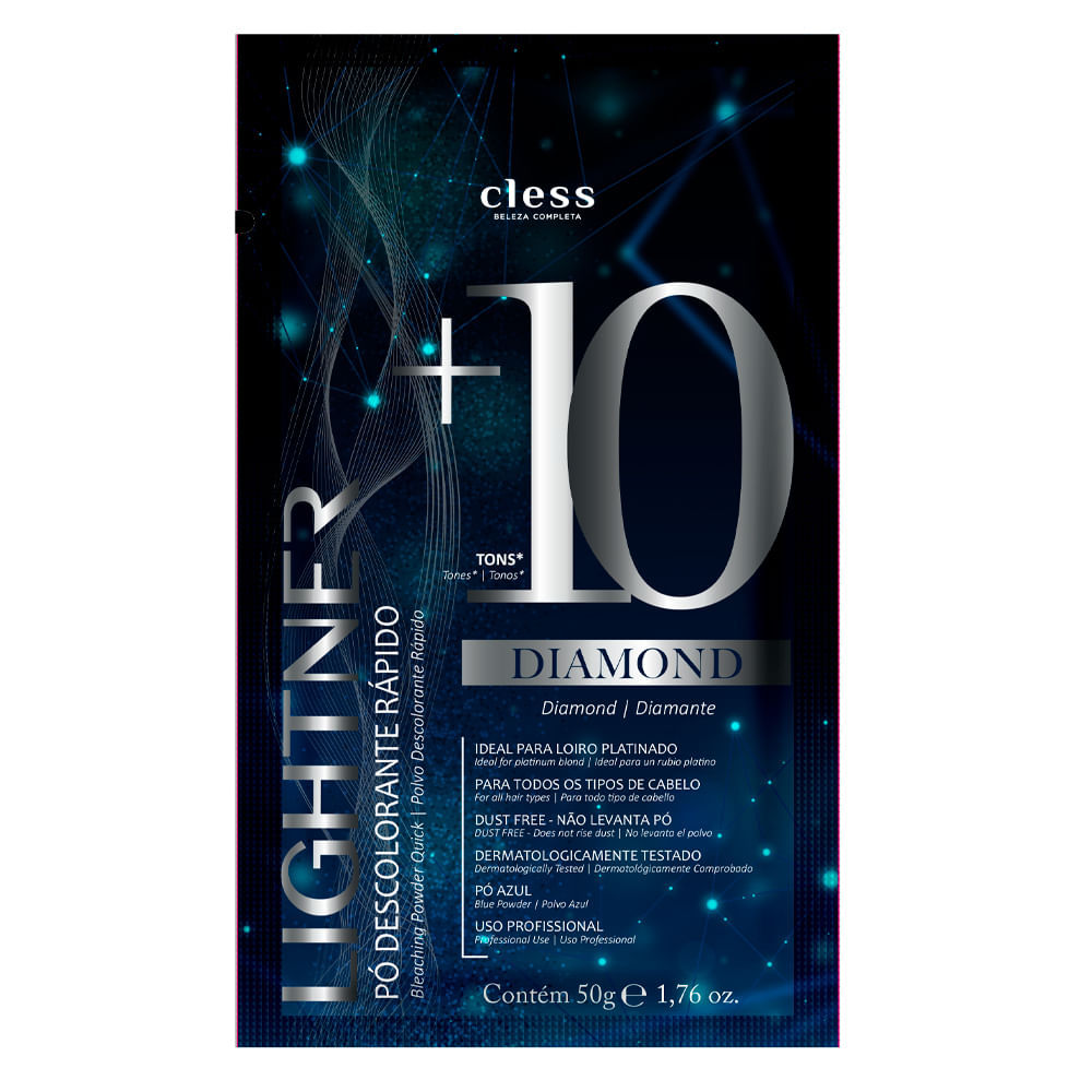 Pó Descolorante Lightner Diamond 50g em Oferta na Shopee