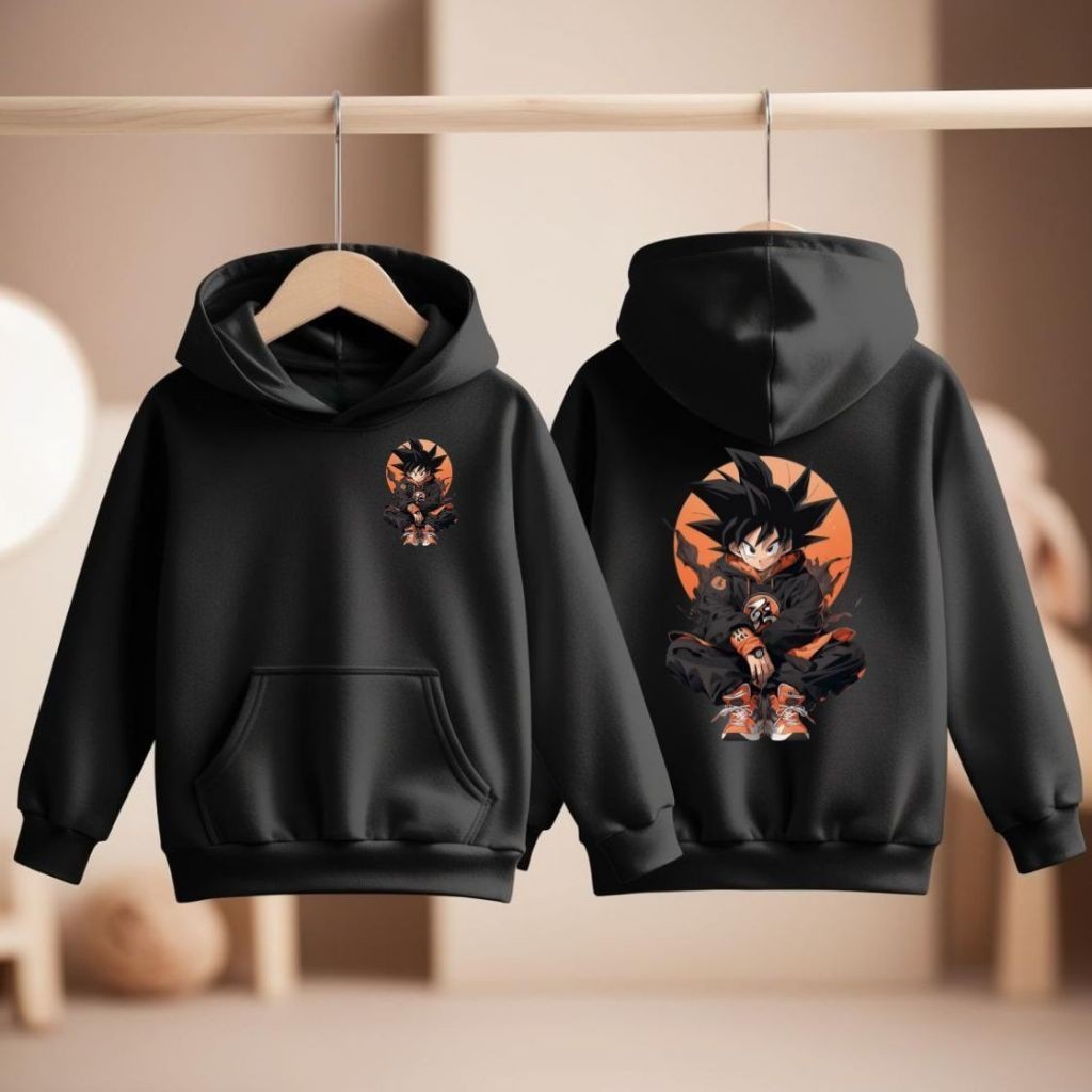 Blusa Moletom Canguru Infanto Juvenil Goku Dragon Ball Z Desenho Unissex Lançamento Envio Rápido