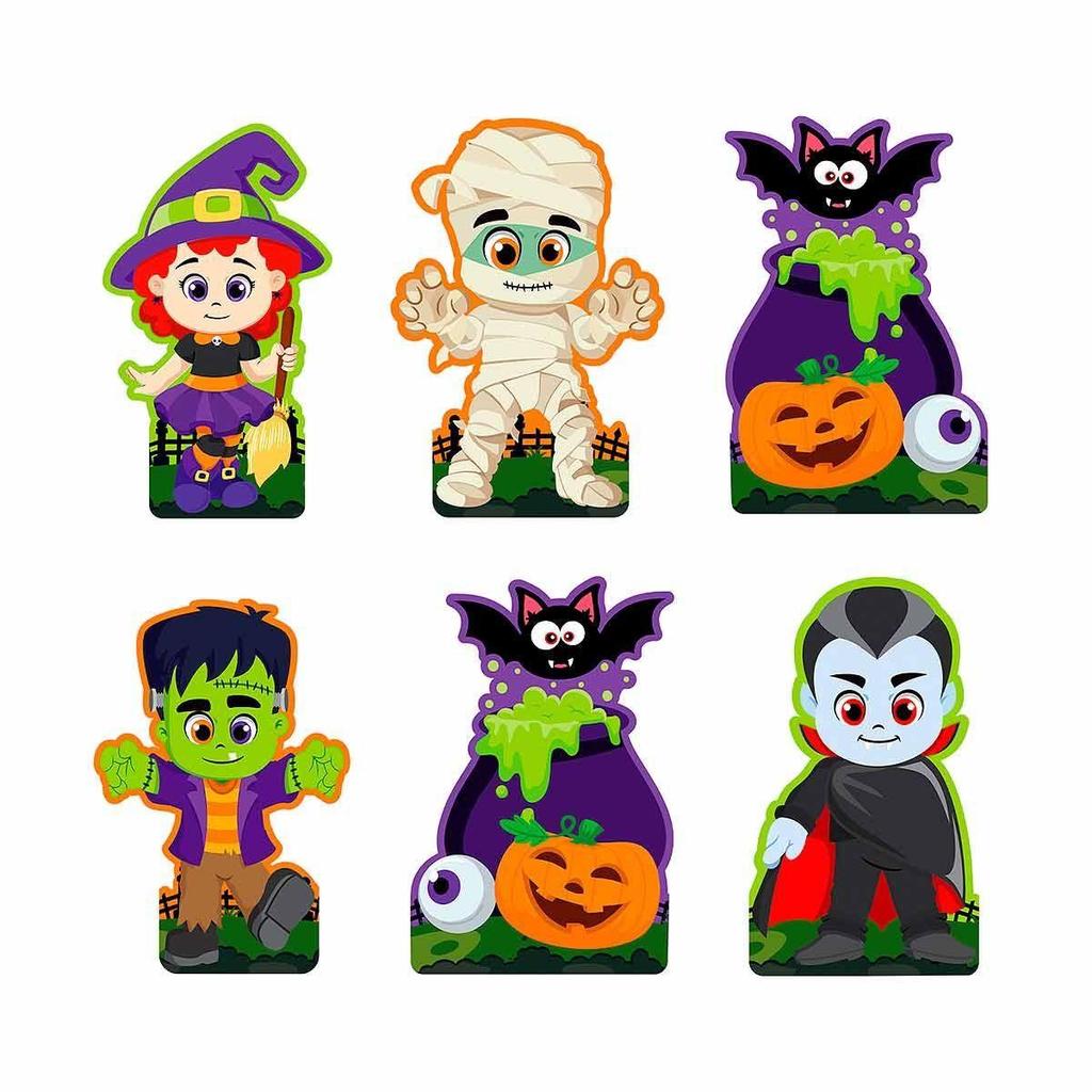Decoração de Halloween Cute Display de Mesa 6 Peças em EVA