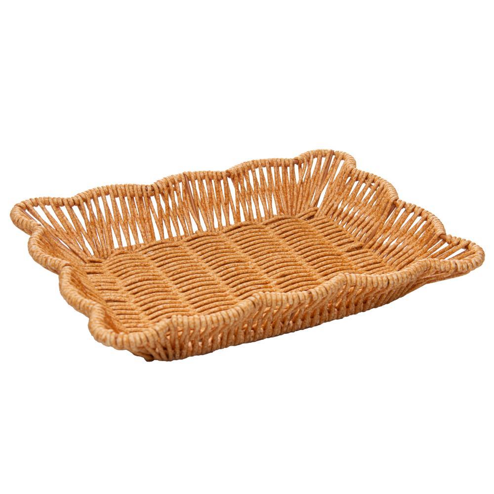 Cesta Botânica Rattan Organizadora 26x20cm Mesa Nicho - Lyor