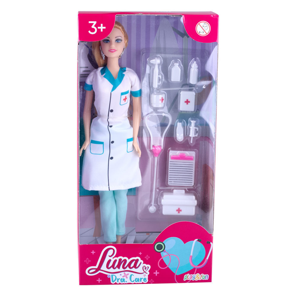 Boneca Luna Dra. Care CV244130 PF em Oferta na Shopee
