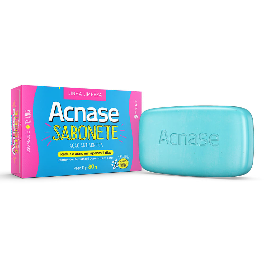 Acnase Clean Sabonete Antiacneico com 80g em Oferta na Shopee