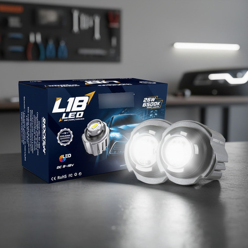 Led L1b Milha Neblina Yaris Corolla Hilux Shocklight 2500lms