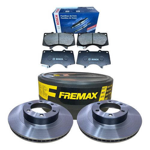 Kit Discos + Pastilhas Freio Dianteiro Hilux Sw4 2016 A 2024
