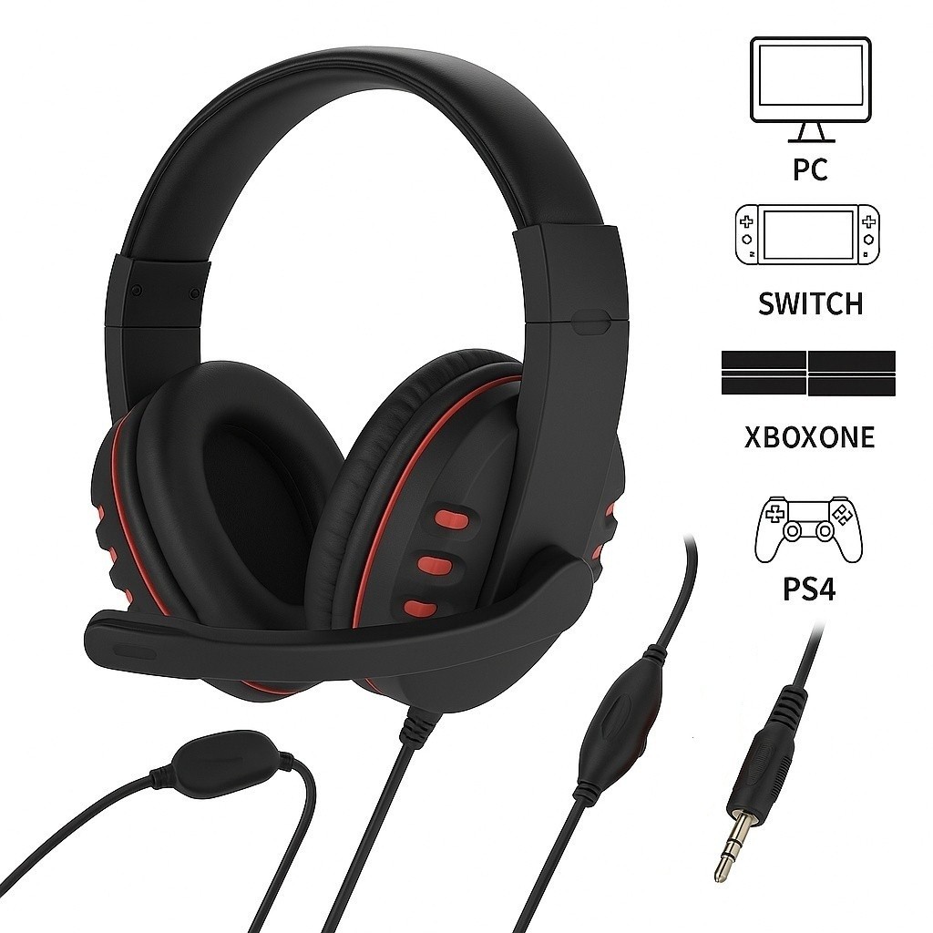 Fone De Ouvido Gamer Com Microfone P2 Para PC , Computador , Videogame , Celular
