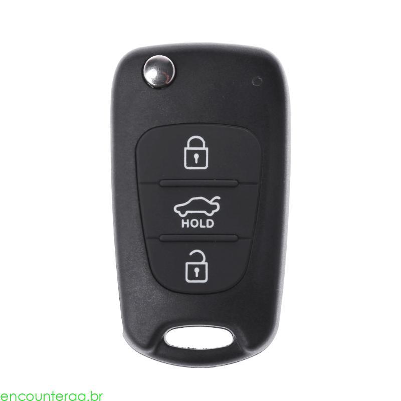 Encountera Controle Remoto Flip 3 Botões Para Chaveiro Capa Shell Rondo S