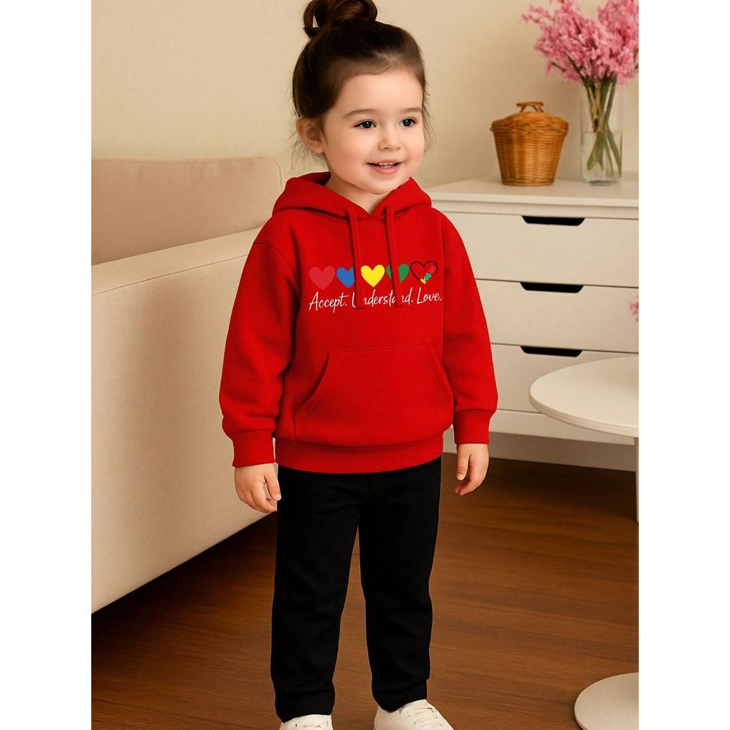 Conjunto Moletom Infantil Menina Blusa de Frio Casual Canguru + Calça Blusao Com Capuz e Cordão Ajustavel 2 até 16