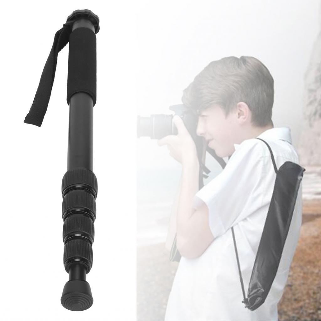 Unipod resistente, 5 seções, câmera de 62 polegadas, portátil, extensível, de metal, para câmeras, viagens internas