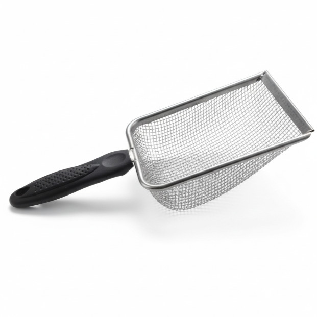 Pazinha Areia Gato Inox Vazado 3mm Anti Corte Dogs.era Pá Higiênica