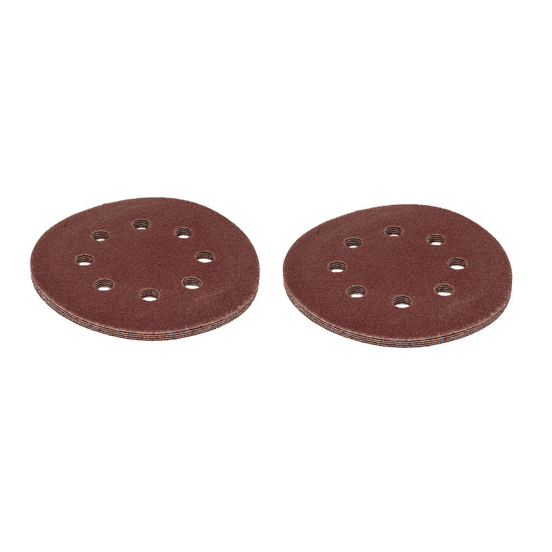 Disco Lixa Velcro 125mm Perfurado Grão 80 5 Peças MTX