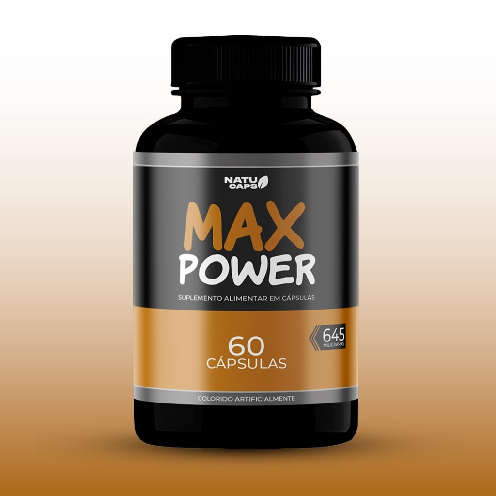 1 Un Max Power: 60 Cápsulas - Energia e Força Máxima para bem estar em Oferta na Shopee