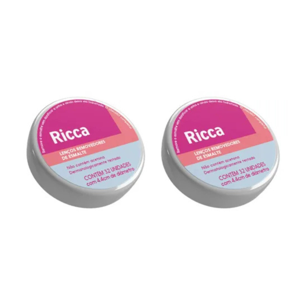 Kit c/2 Lenço Removedor De Esmalte Ricca - 32uni