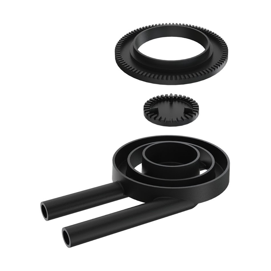 Queimador Duplo Completo Fogão Industrial Ferro N01 17,4cm