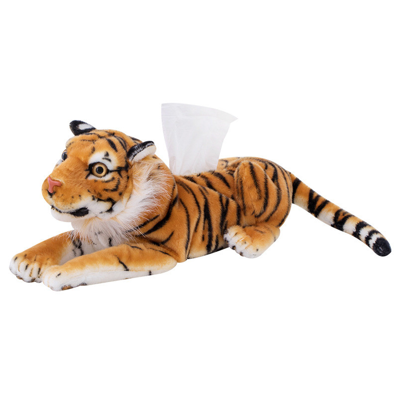Desenho Animado Manchado Cachorro Em Forma De Tigre Brinquedo De Pelúcia Caixa Capa Multifuncional Animal Simulado Bonec