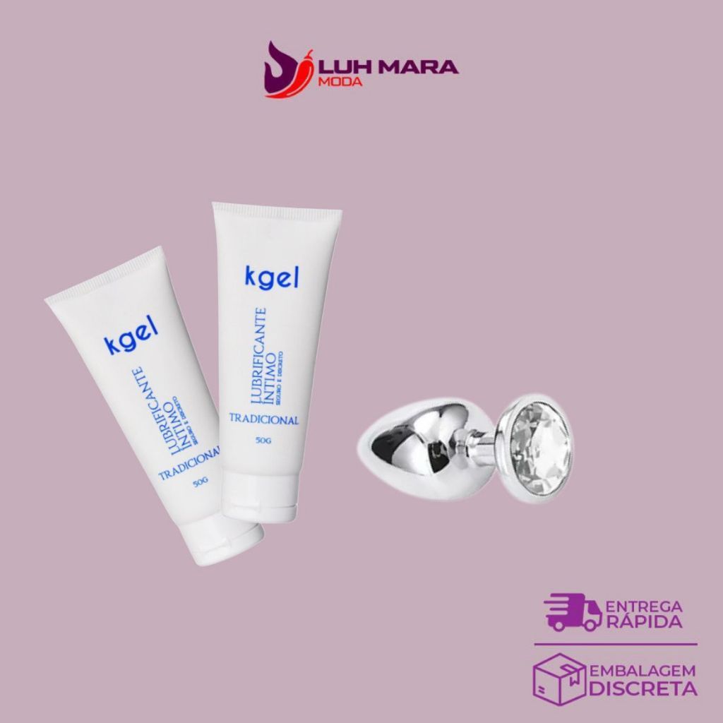 Kit Sexy Shop Íntimo Premium – Plug Confortável + 2 Kgel Lubrificantes 50g Top