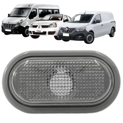 Lanterna Lateral Paralama Pisca Seta Clio Kangoo Master Moldura Cinza Cristal