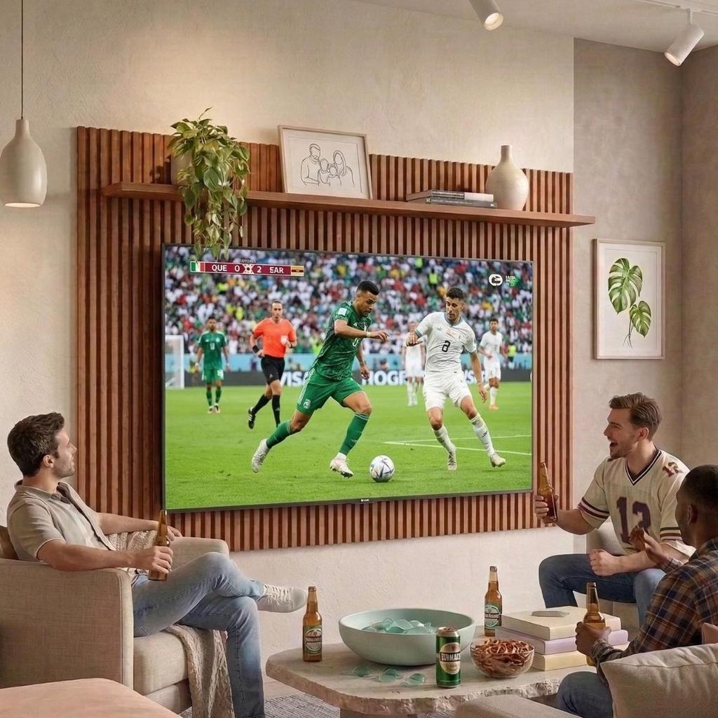 Painel Ripado Genova 2.0 para TV 75 polegadas Linea Brasil