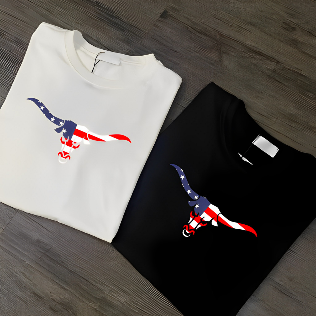 KIT 2 Camisetas Masculina Texas Country Boi Lançamento 100% Algodão Unissex Feminina Camisa Promoção