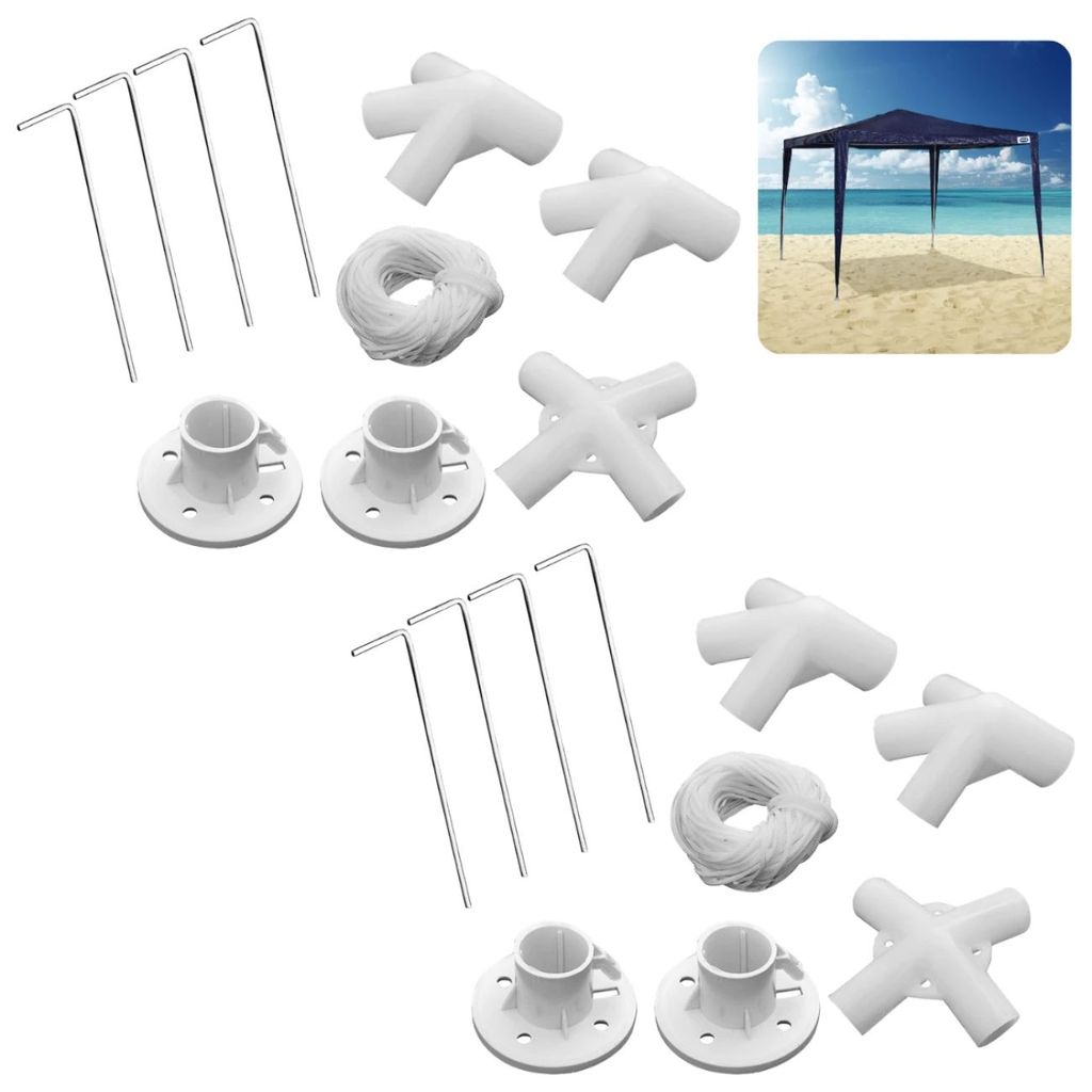 Kit Peças Reposição Gazebo Tenda Mor 3x3m Conectores Base e Topo Estrutura Camping Evento Jardim