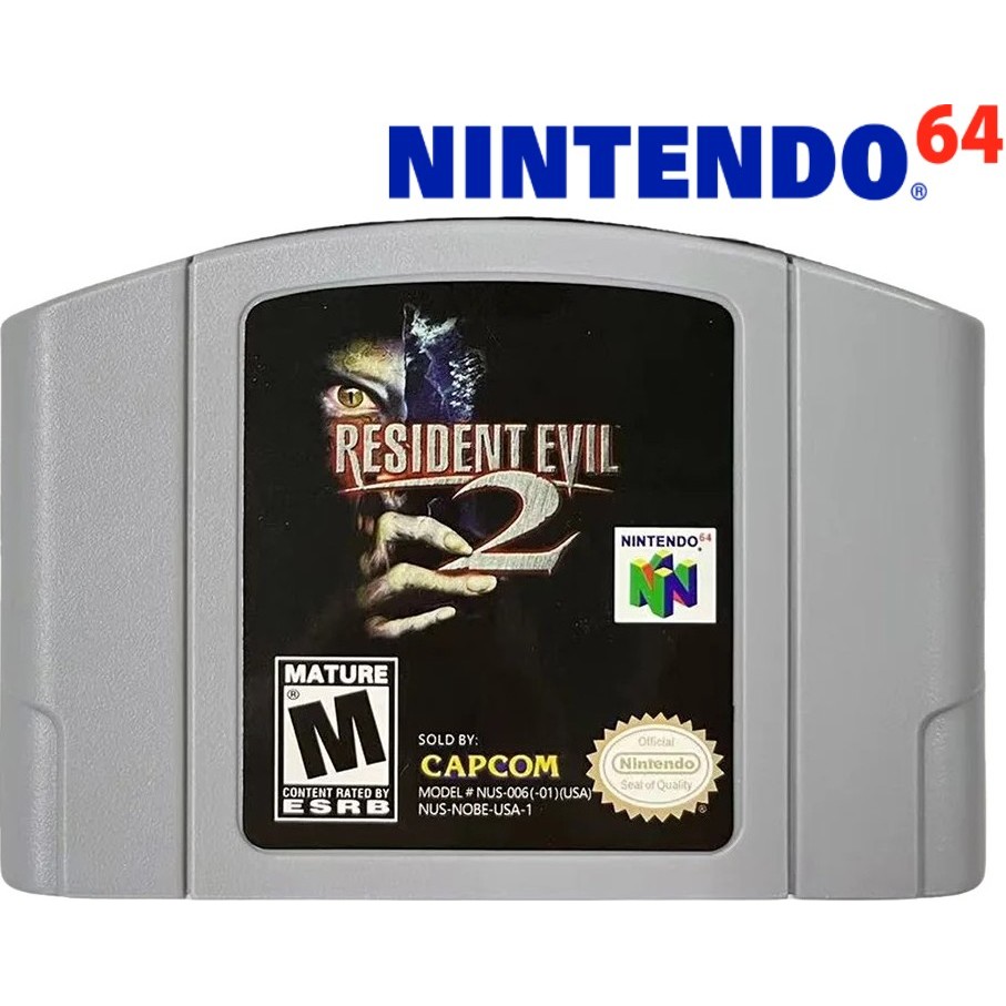Cartucho Jogo Resident Evil 2 Nintendo 64 N64 Capcom Versão Dos Eua Para CONSOLE De Jogos De 64 Bits Novo IMPORTADO